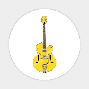 Solo Yellow Guitar Magnet